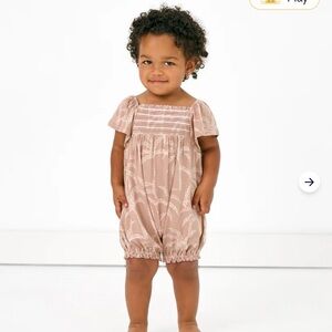 Little Sleepies Sandy Palms Smocked
Flutter Romper